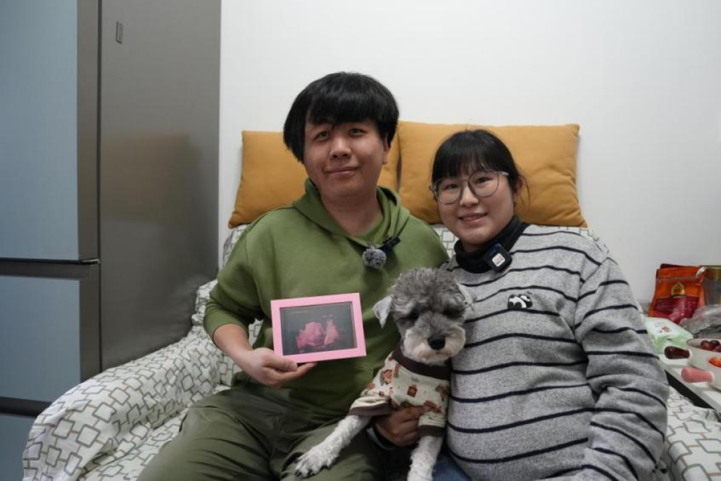 爸爸的脸上是天使留下的记号